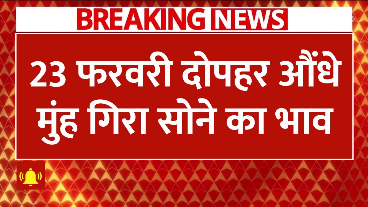 23 february 2025 ko sona chandi ka bhav